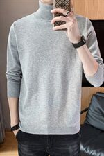 2021秋冬季新款毛衣男士韩版潮流针织毛线打底衫高领外套DF65T，男装针织衫/毛衣，电商A102