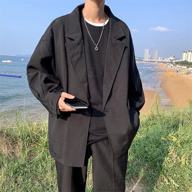 高级设计感感小众炸街西装男春季轻熟雅痞风男装西服外套F39-P52,男装西服套装,星座1008-1