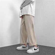 春款2022休闲穿搭潮流舒适九分裤新款百搭长裤K233-特批：22，男装休闲裤，星座718-1