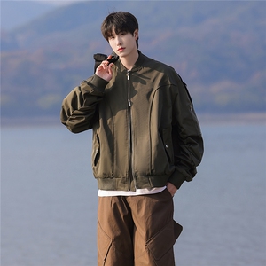 港风美式MA1解构设计飞行大码M-5XL夹克男100%聚酯纤维JK77988P85图片