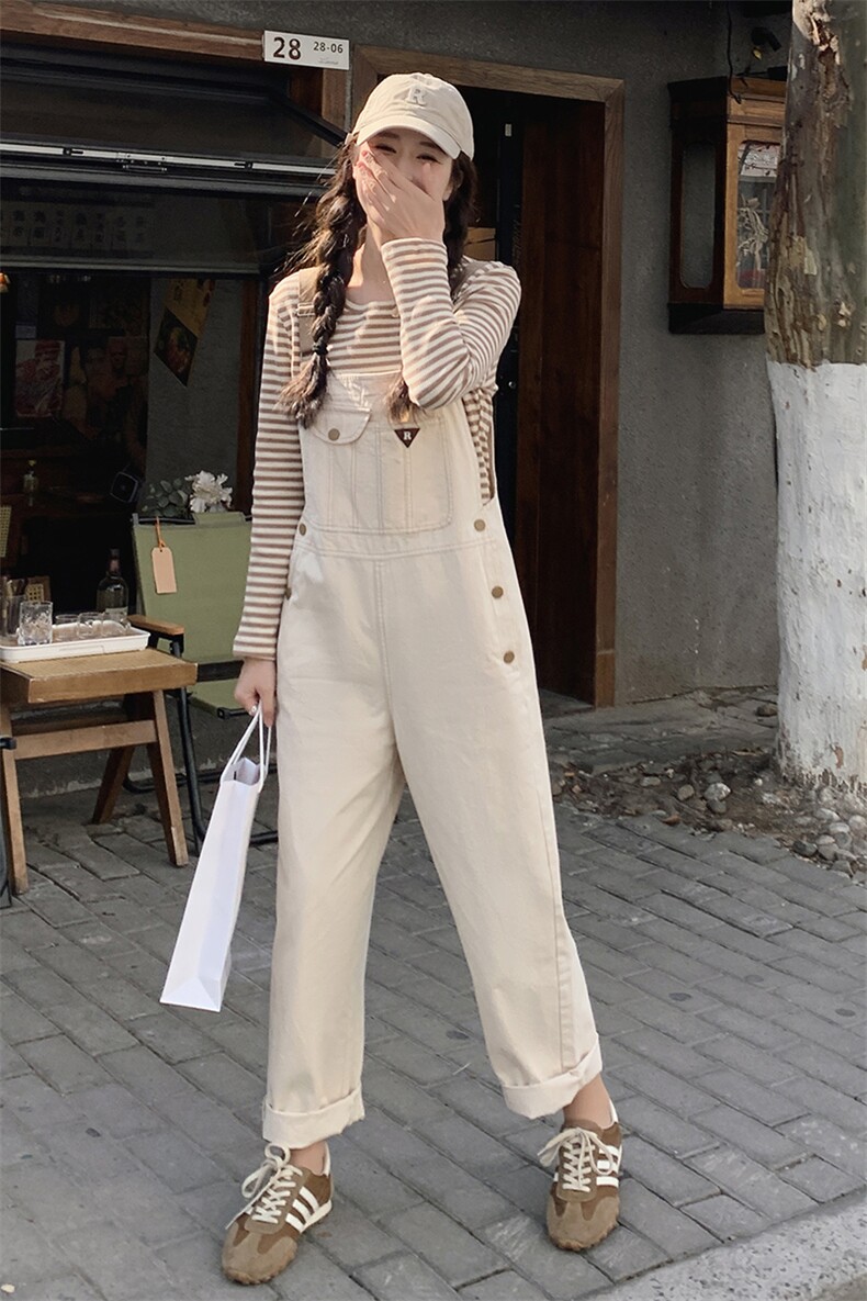(2024新款现货)学院风背带裤两件套212A-8852-P135-K199,女装套装/套裙,浙宝212A