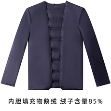 轻奢高货商场品质做工精细鹅绒羊毛夹克内胆可拆卸，男装夹克，钱塘207-1