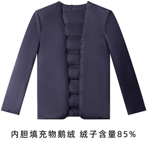 轻奢高货商场品质做工精细鹅绒羊毛夹克 内胆可拆卸图片