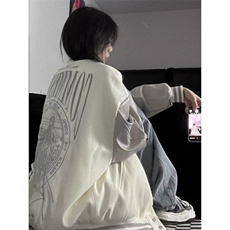 W10875-P68网图现货美式复古棒球服潮牌撞色拼接刺绣贴夹克外套，男装夹克，星座1608