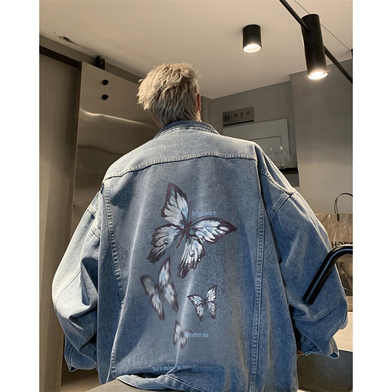 美式高街ins潮流牛仔外套大码宽松百搭工装牛仔衣男潮NZ2584-P88,男装工装外套,电商B295