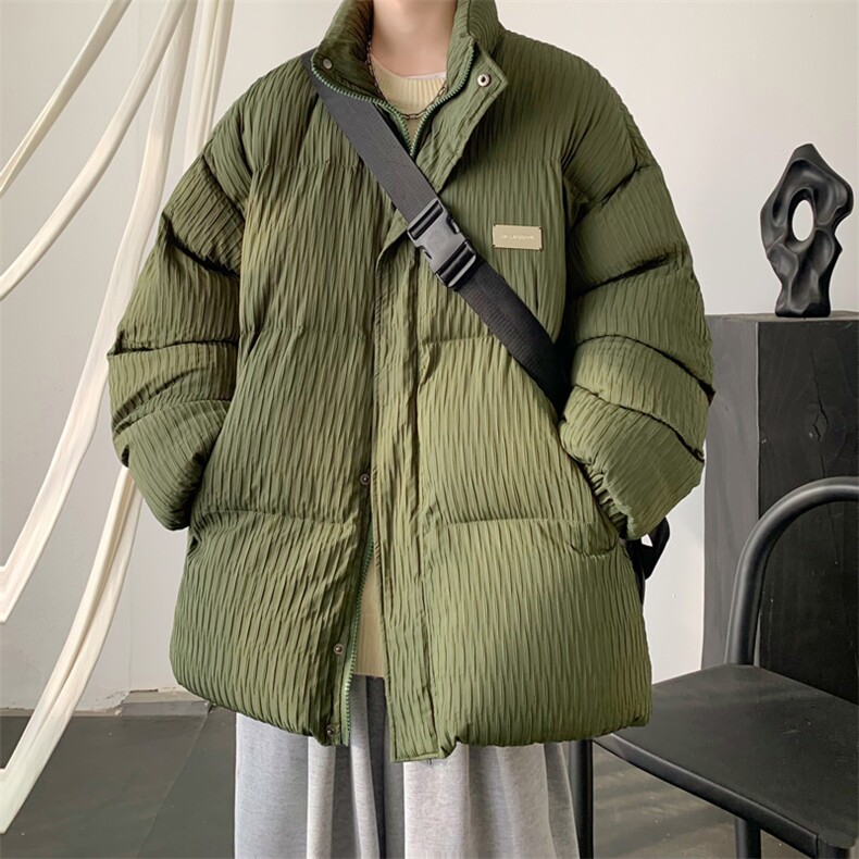W8210P120控168大皂肌理感新面料宽松休闲棉衣棉服现货,男装棉衣,电商B205