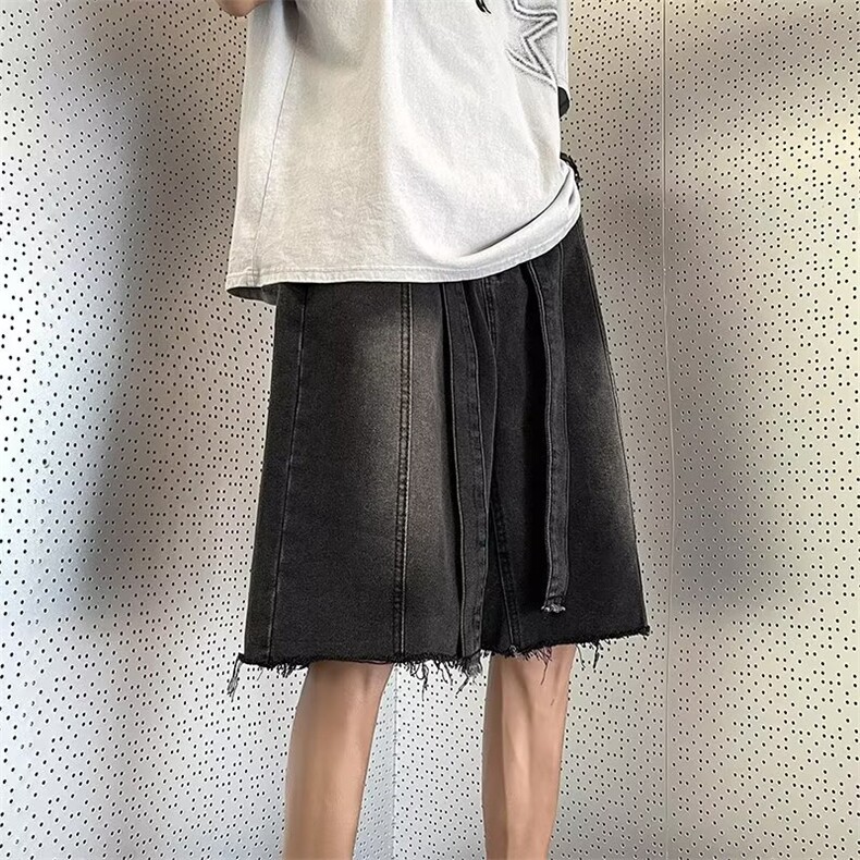 文艺牛仔裤潮流简约新款拉链长裤原宿慵懒日系K750310B-2-P35,男装牛仔裤,星座310B-2