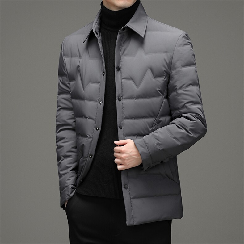 BZS8011钱塘2020-3冬季羽绒服白鸭绒防寒保暖外套加厚P180,男装羽绒服,钱塘207-3