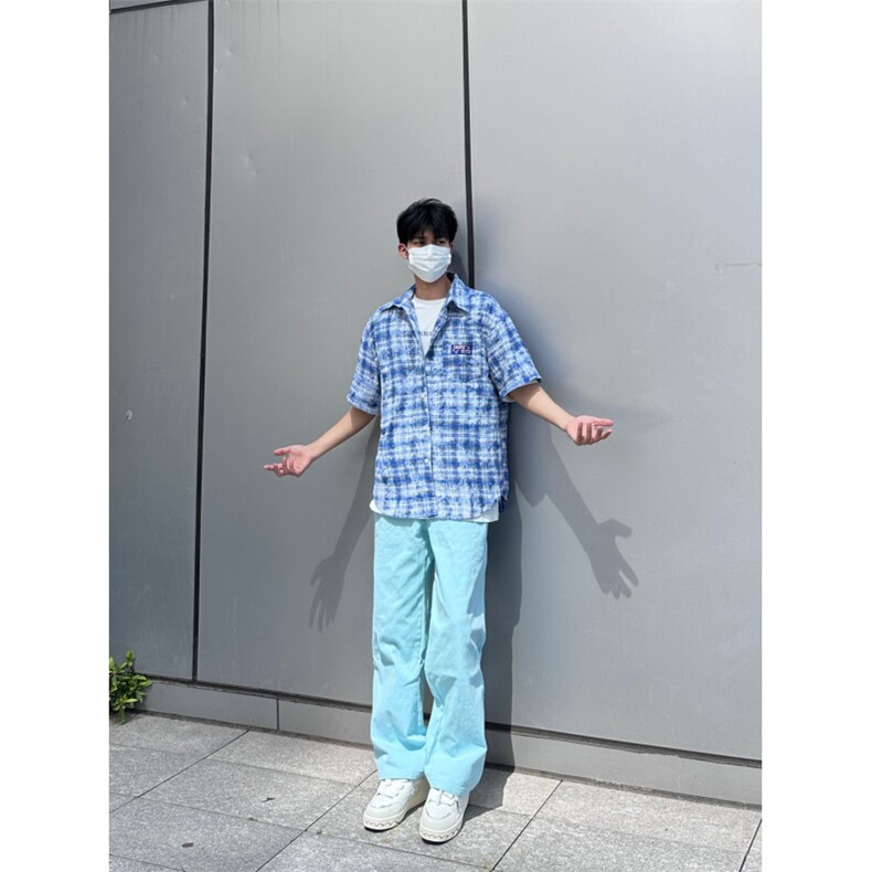 25年春季水洗高街vibe直筒宽松阔腿五色牛仔裤NZ2310-P55控78,男装牛仔裤,星座1002-1