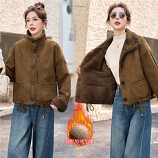 2025年冬季新款时尚舒适柔软两面穿皮毛一体外套，女装棉衣/棉服，超帛