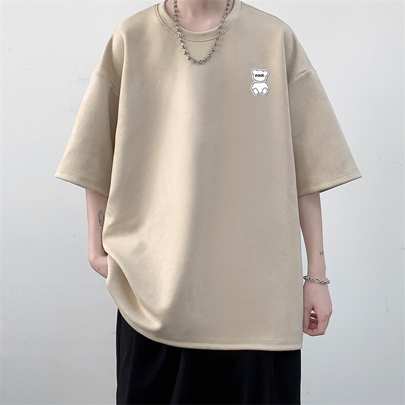 麂皮绒短袖t恤男大码半袖男JD82292-P25,男装T恤,电商A040