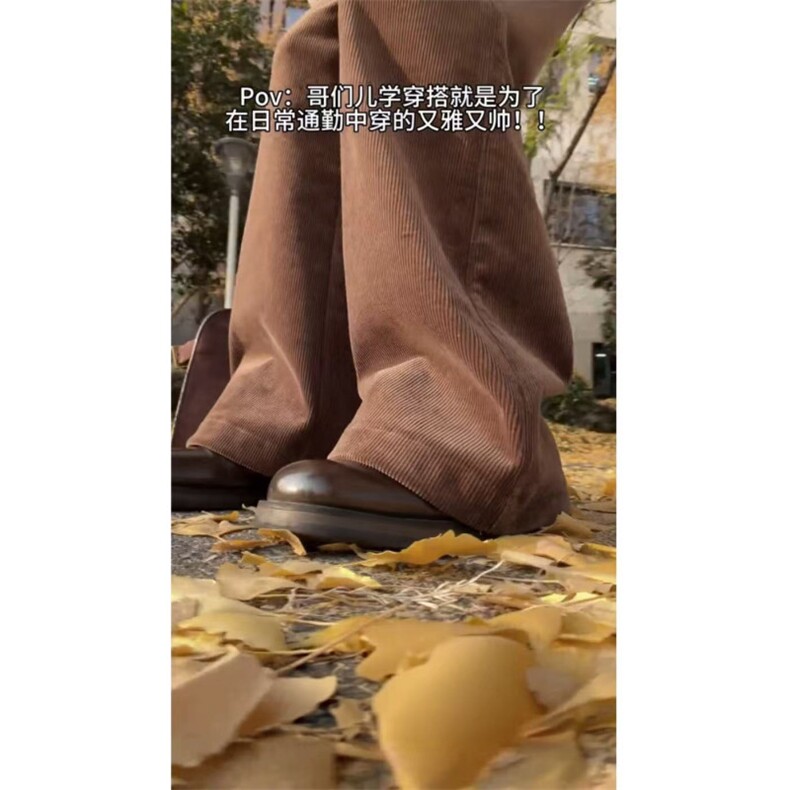 冬季美拉德加绒保暖灯芯绒褶皱半松紧腰休闲款K25023批65,男装棉衣,星座1411A-6