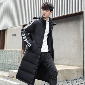 现货足中长款连帽羽绒服男士新款加厚防风防寒潮外套上衣898-P120图片
