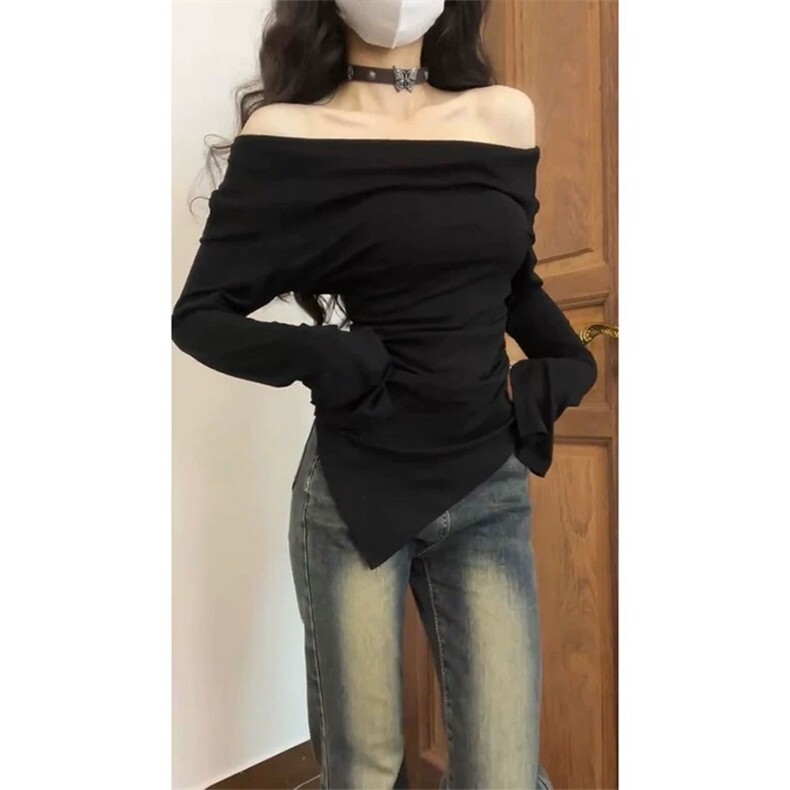 春秋美式高街微喇叭牛仔裤女夏季2026新款设计感直筒窄版阔腿裤子,男装牛仔裤,星座1210-1