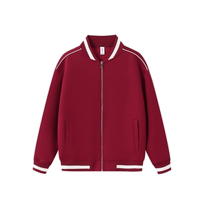 重磅420克boxy短款立领开衫棒球服液态棉爽滑外套男D9899-P68图片