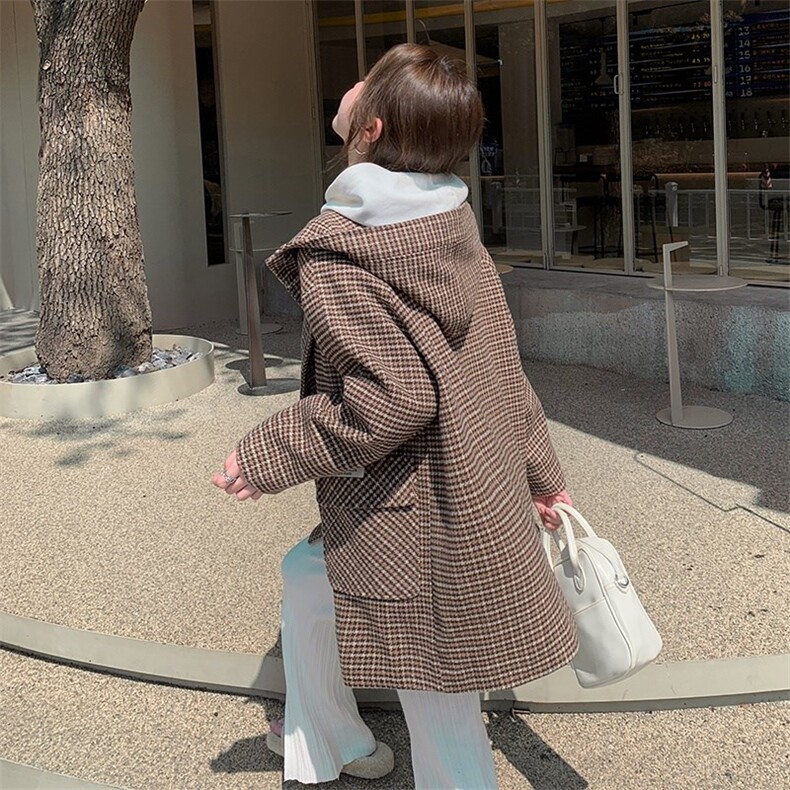 【现货】休闲连帽毛呢大衣2271-P135-K198,女装风衣,浙宝189