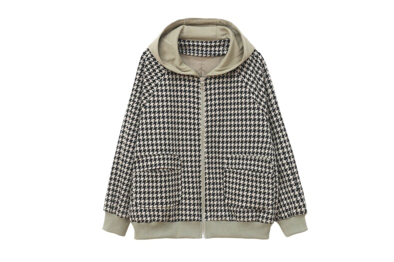 2025年春秋季新款潮韩版千乌格女长袖宽松显瘦休闲外套,女装短外套,独衣靓