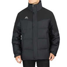 户外冲锋衣标50%白鸭绒羽绒服男短款加厚保暖立领外套7505-P120，男装夹克，星座1210A