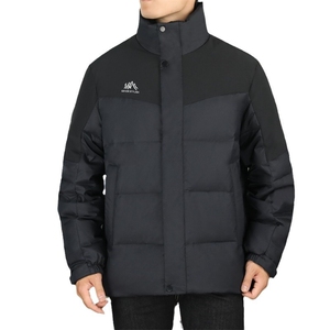 户外冲锋衣标50%白鸭绒羽绒服男短款加厚保暖立领外套7505-P120图片