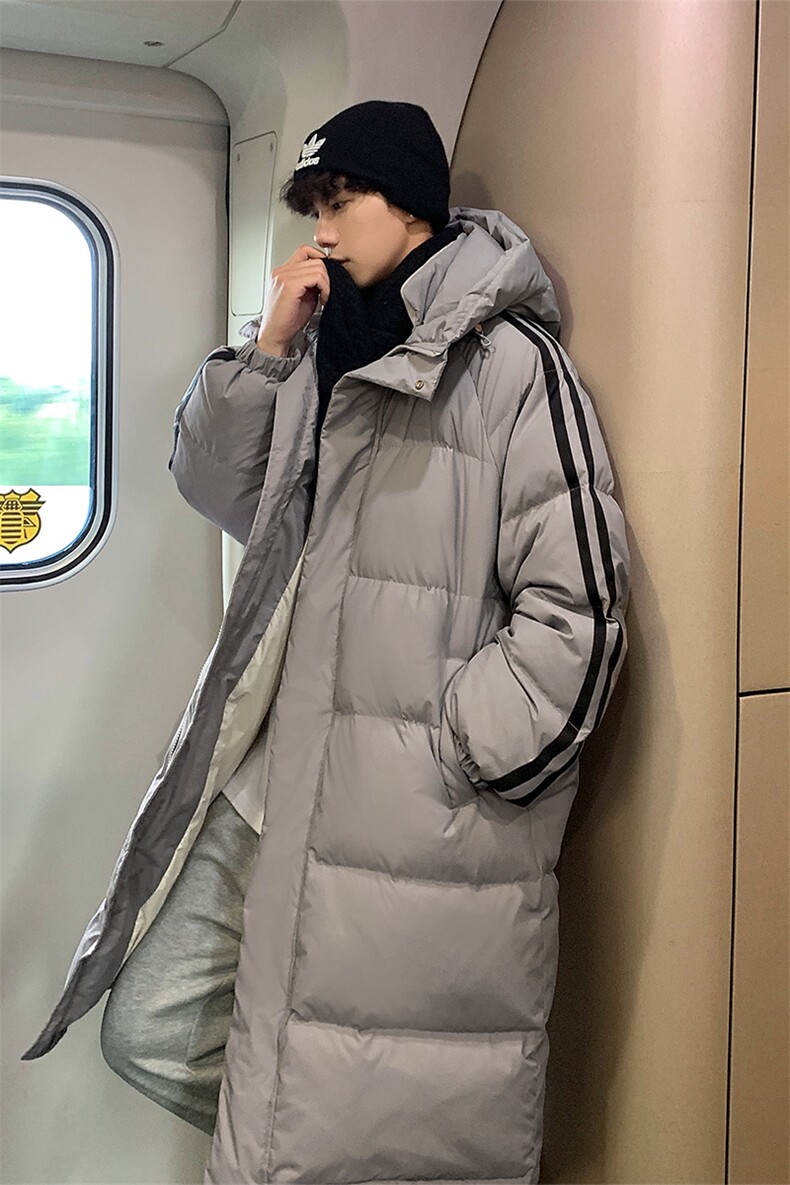 90%绒羽绒服D5580-TP235328情侣休闲宽松百搭潮牌长款外套,男装羽绒服,电商A102