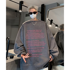 抖音得物供货提供视频秋冬重磅美式麂皮绒圆领卫衣JY307，男装卫衣，电商A486