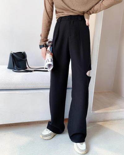 破洞阔腿裤，其它，哈尼仙贝