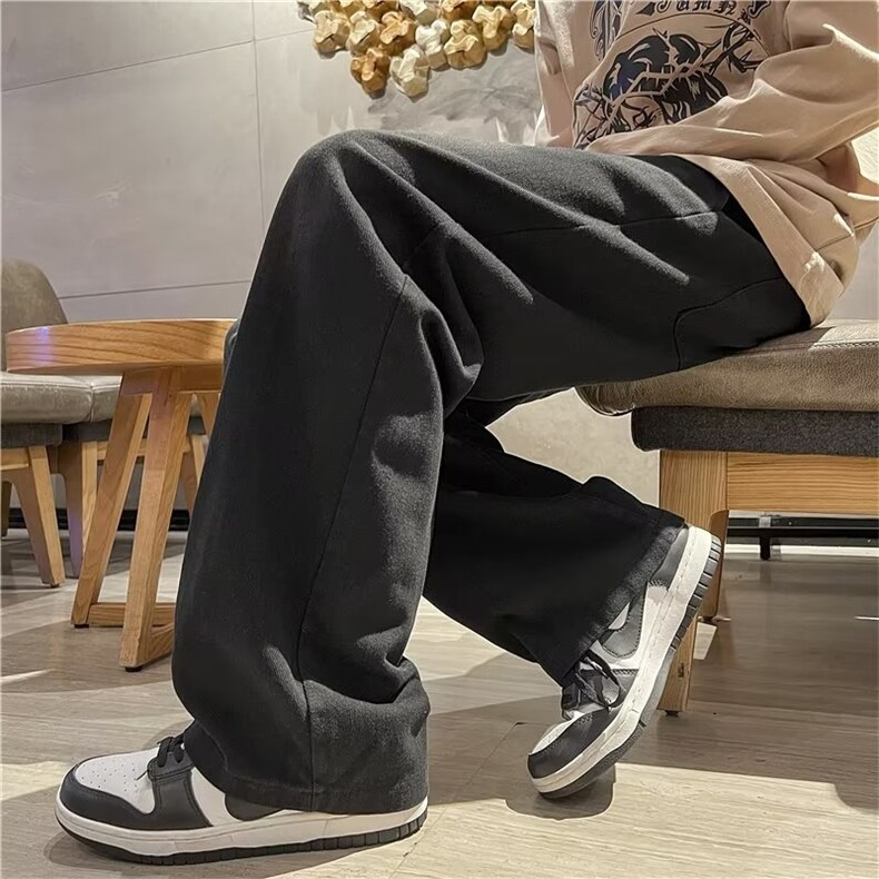 牛仔裤男秋季潮大码休闲裤子高街T1616P40,男装牛仔裤,星座1116-2