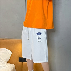 华格夫短裤男夏季薄款外穿宽松五分裤七分潮牌ins高街DK052-P28，男装休闲裤，星座308B-1