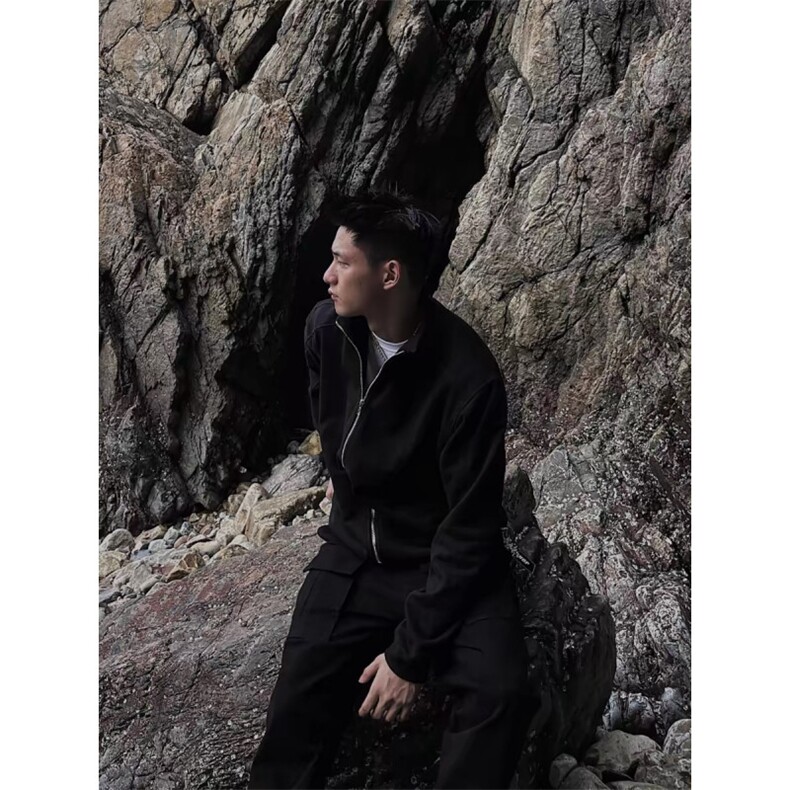 重磅美式立领拉链开衫卫衣ZW0106-P50加绒55,男装卫衣,星座313A(原308A-2)
