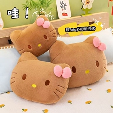 hellokitty抱枕可爱大头沙发靠垫猫头毛绒靠枕高颜值卡通少女枕靠