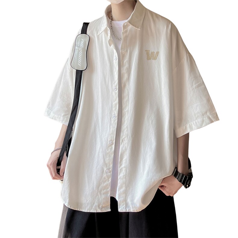 ！港风衬衫男短袖衬衣男上衣男冰丝寸衫男大码DXC413-P30,男装衬衫,电商B371