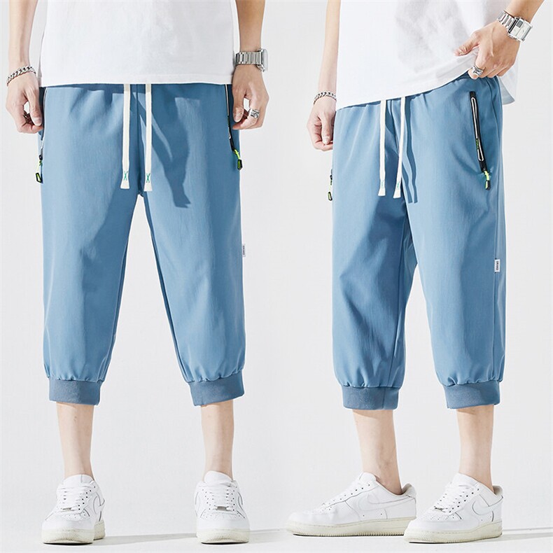 2025夏季新款男士七分裤时尚休闲马裤潮流男裤子KZ1070-P28,男装休闲裤,星座217-4