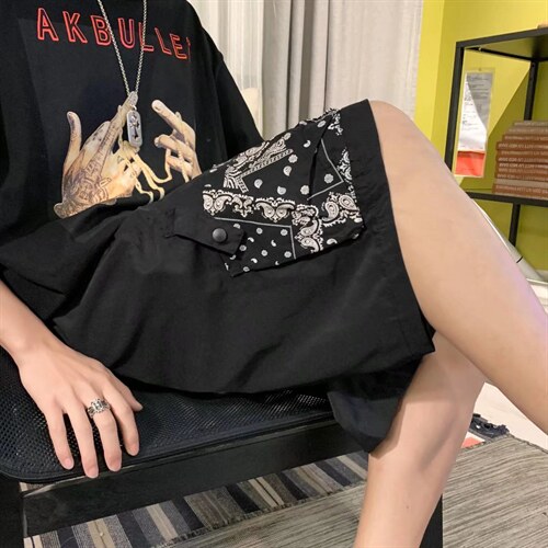 2023夏季直筒腰果花运动短裤男潮牌街头DK896P26，男装休闲裤，星座1116-2