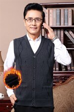 加厚爸爸针织开衫毛衣男2023新款中老年人男装爷爷春秋季上衣，男装针织衫/毛衣，电商B212（原钱塘6029）