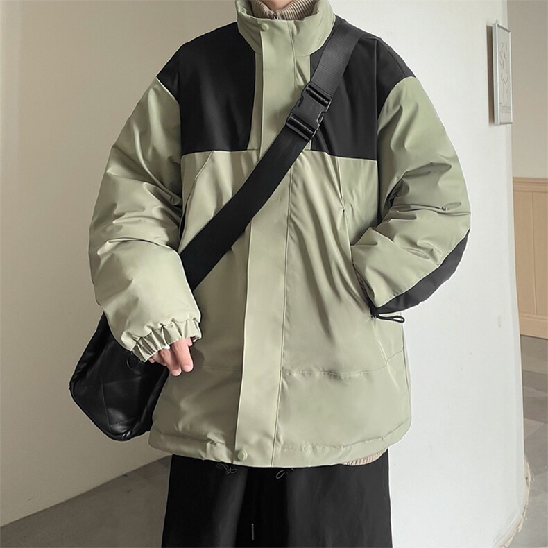 港风2025新品冬季宽松情侣装棉衣棉服冬装加厚外套M8586-P90,男装棉衣,星座717