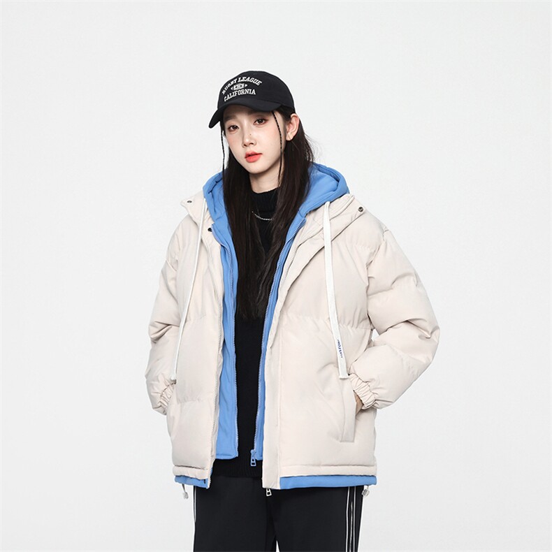 无影墙2026新品冬季宽松假两件情侣装棉服棉衣加厚外套M062-P80,男装棉衣,星座717