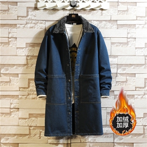 JK643J-p95-限价138 M-5XL砖墙现货羊羔毛牛仔棉衣大码CITYBOY图片