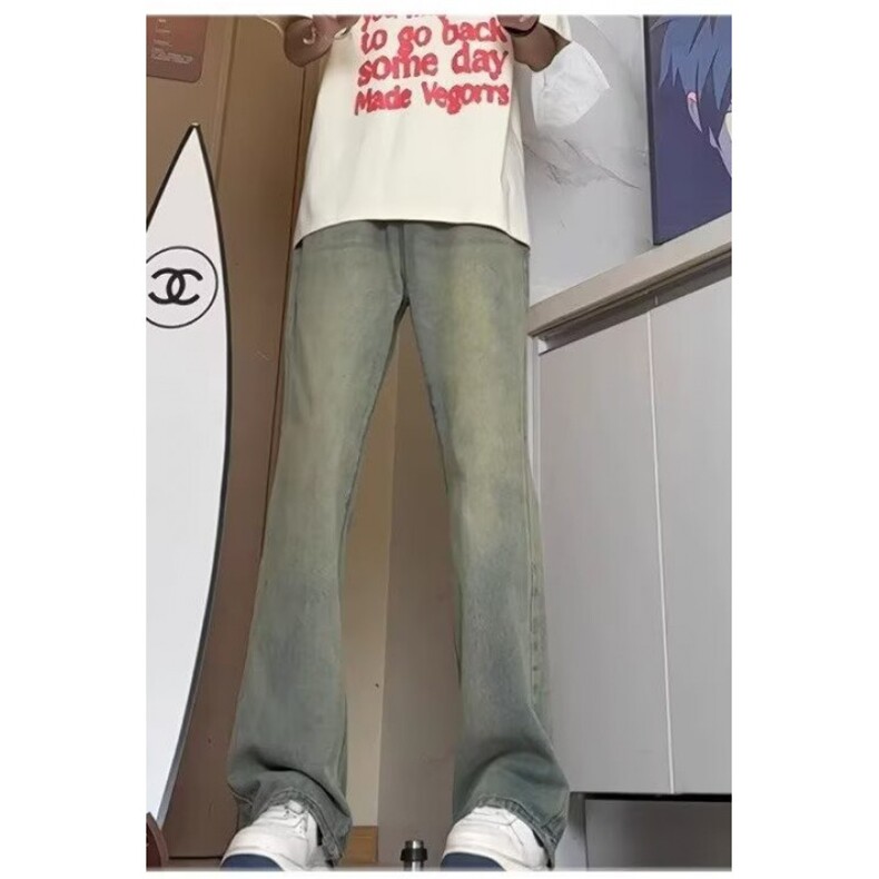 【特批特价】牛仔裤男女款修身直筒微喇百搭柳叶弯刀YK6601P35,男装牛仔裤,星座1112-1