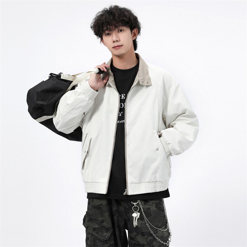 得物二开美式高街潮牌方格设计感夹克外套男2025秋季JK1244-P85,男装夹克,星座1103-3
