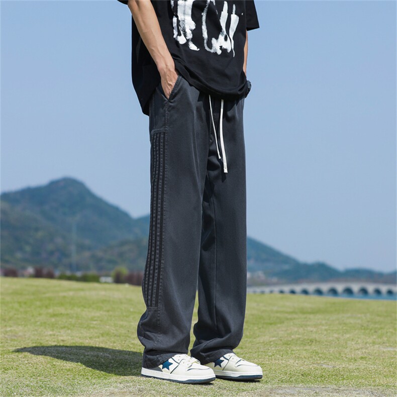 2024春季新款阔腿工装长裤男潮牌宽松直筒休闲裤现货K7818-P38,男装休闲裤,星座512-3