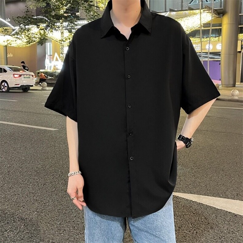 夏季短袖衬衫日系班服宽松衬衣k13/P28,男装衬衫,星座506