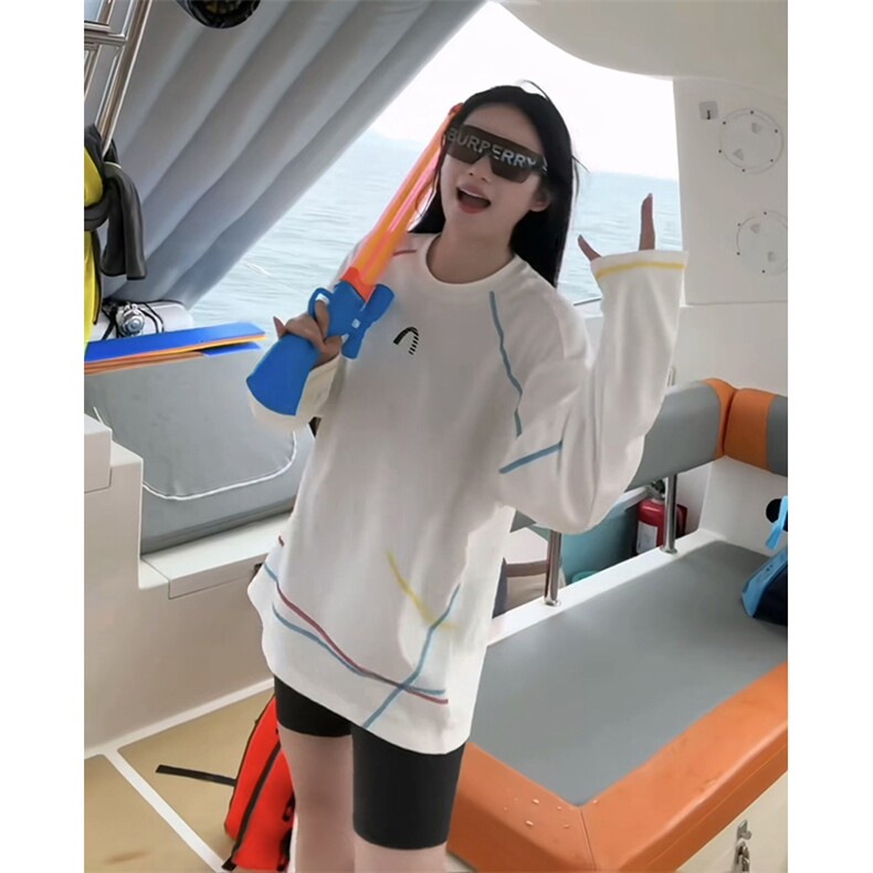 美式高街解构工艺速干长袖T恤衫男女款防晒上衣户外运动骑行服潮,男装防晒衣,电商A486