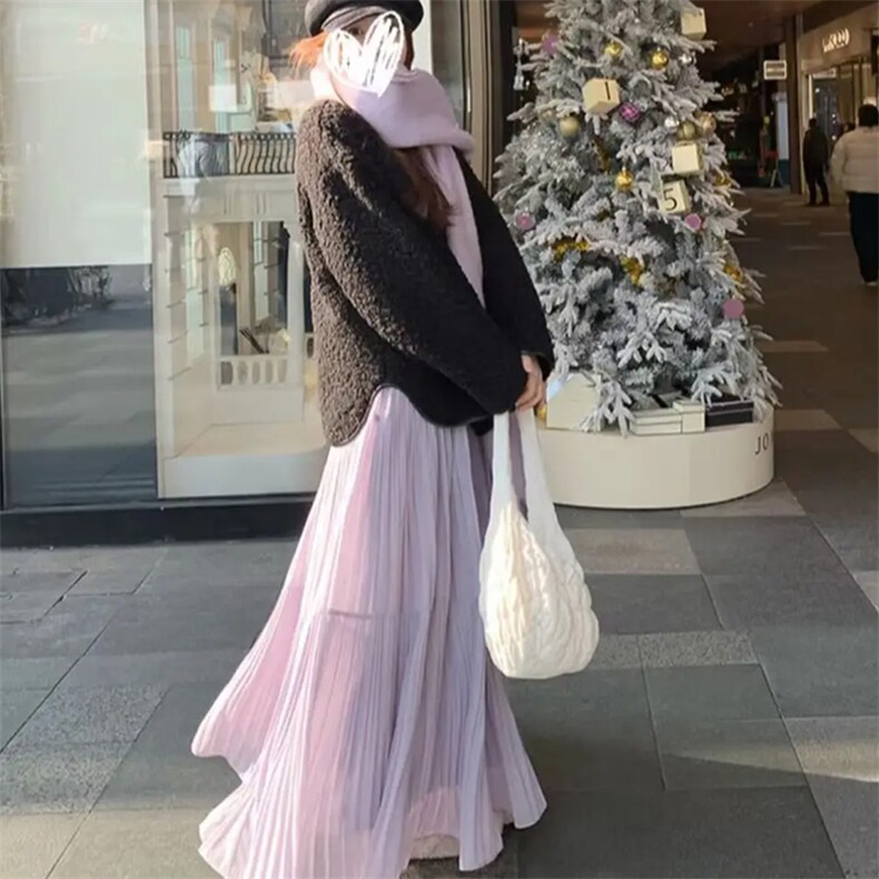 2025年夏季宽松百搭雪纺裙,女装半身裙,唐诺
