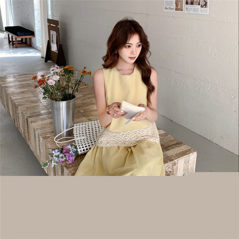 高级感蕾丝花边套装裙女2025夏季新款法式绝美减龄半身裙两件套,女装套装/套裙,2C088