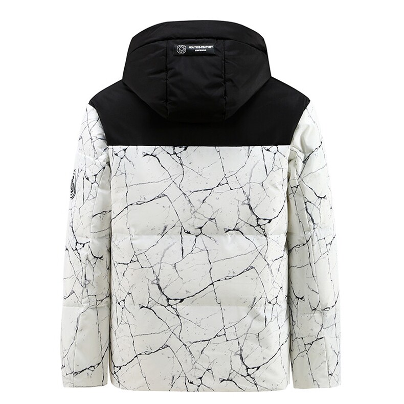 现货足冬装新款情侣羽绒服时尚大口袋连帽迷彩羽绒外套8602-P150,男装羽绒服,星座1210A