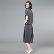 新款减龄时尚短袖卫衣休闲运动套装，，女装运动套装，涵誉