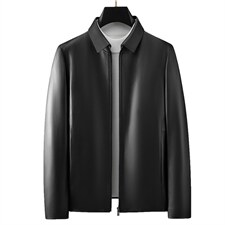 D66MJ22111E海宁皮衣男绵羊皮夹克外套修身羽绒皮衣P850，男装皮衣，电商B360