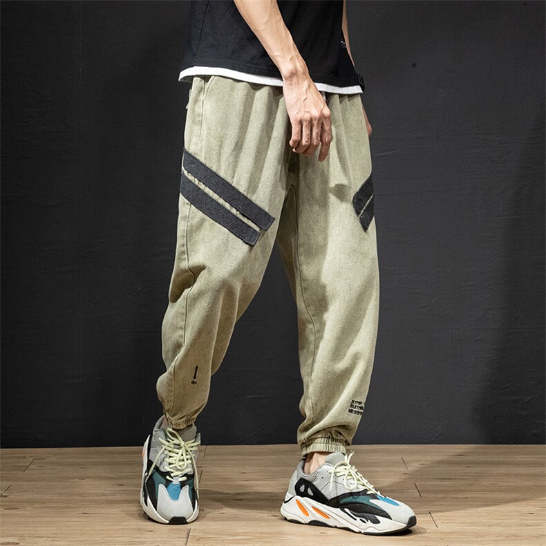 5063-865国潮中国风刺绣工装裤全棉水洗舒适，男装休闲裤，星座304A-1