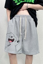 HD74131-P22华夫格短裤男大码宽松五分裤男直筒中裤，男装休闲裤，电商A040