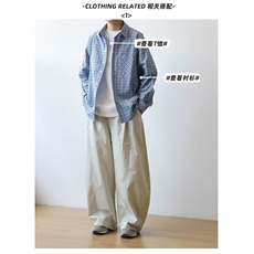 时尚新款简约慵懒不缩水工装裤文艺流行气质百搭潮流日系ins原宿，男装工装外套，星座506A
